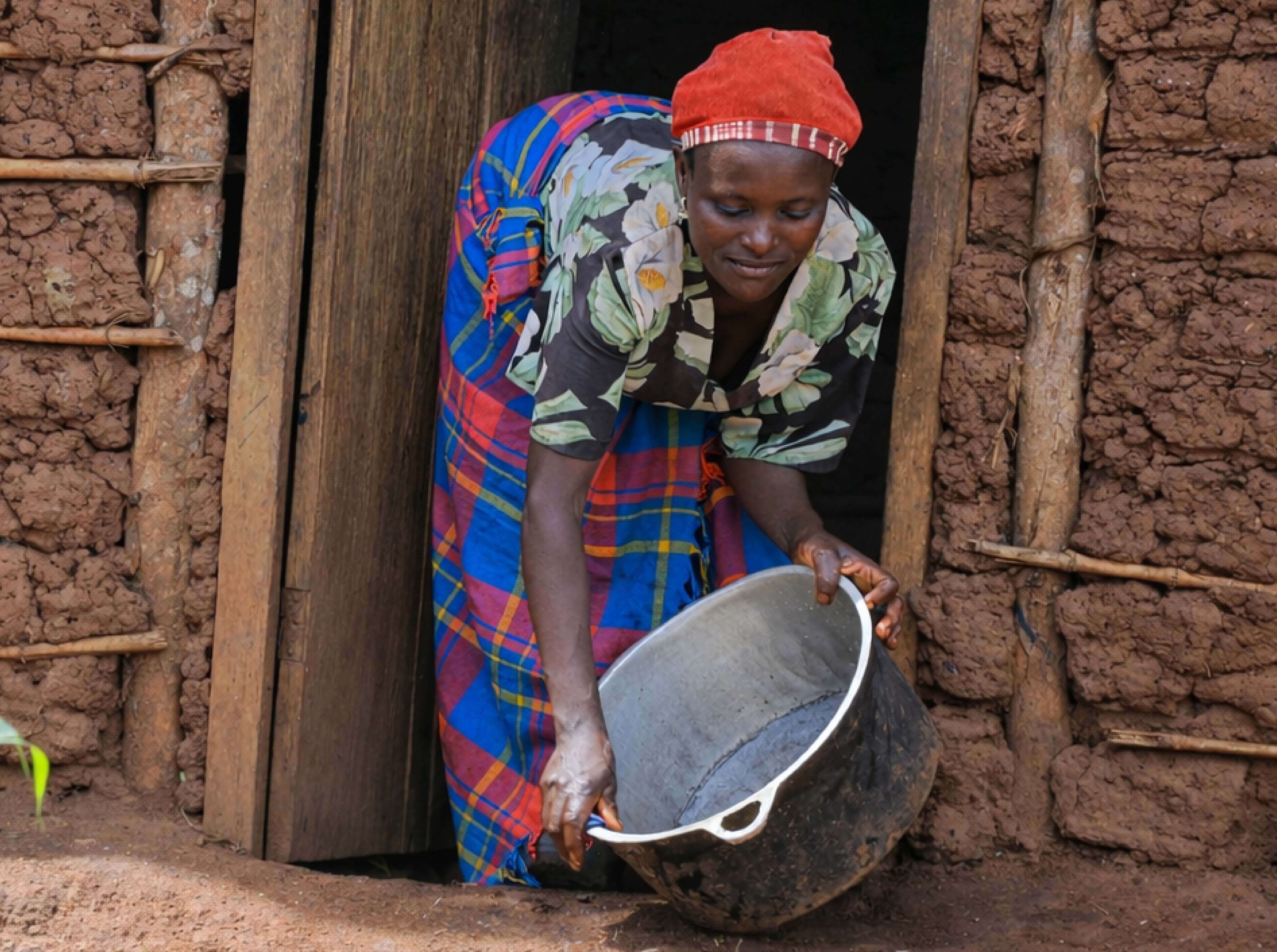 Single mother in Genda Village